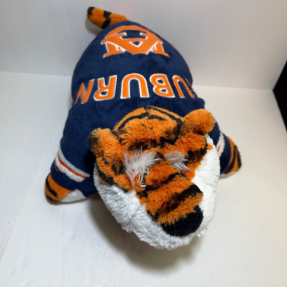 Pillow Pets Auburn University Tigers Mascot Plush 18" Navy Orange Stuffed Toy